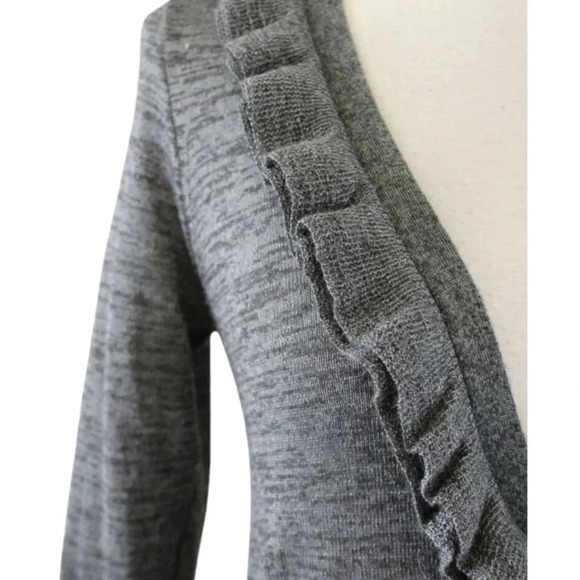 J.CREW EUC WOMENS GRAY GREY SWEATER CARDIGAN TOP SHIRT FALL WINTER CASUAL SIZE M - Picture 3 of 8